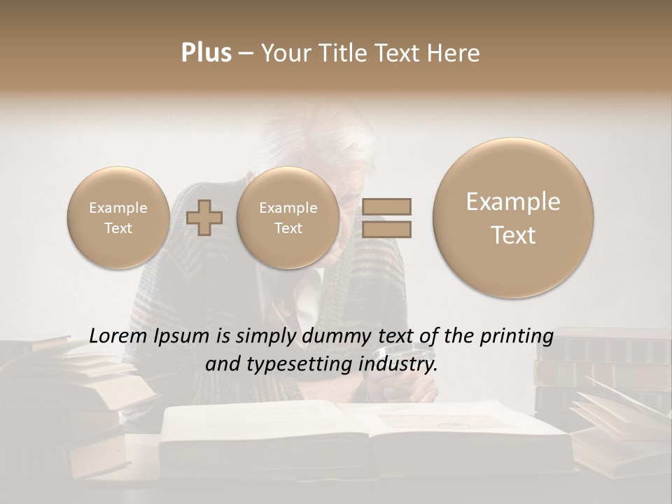 Read White Grandfather PowerPoint Template