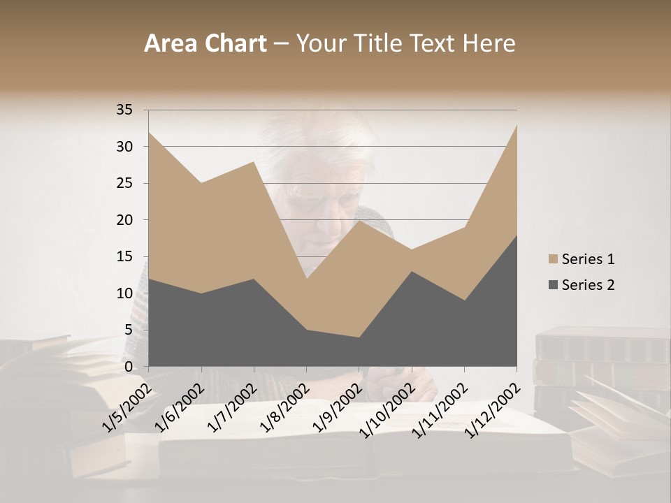 Read White Grandfather PowerPoint Template