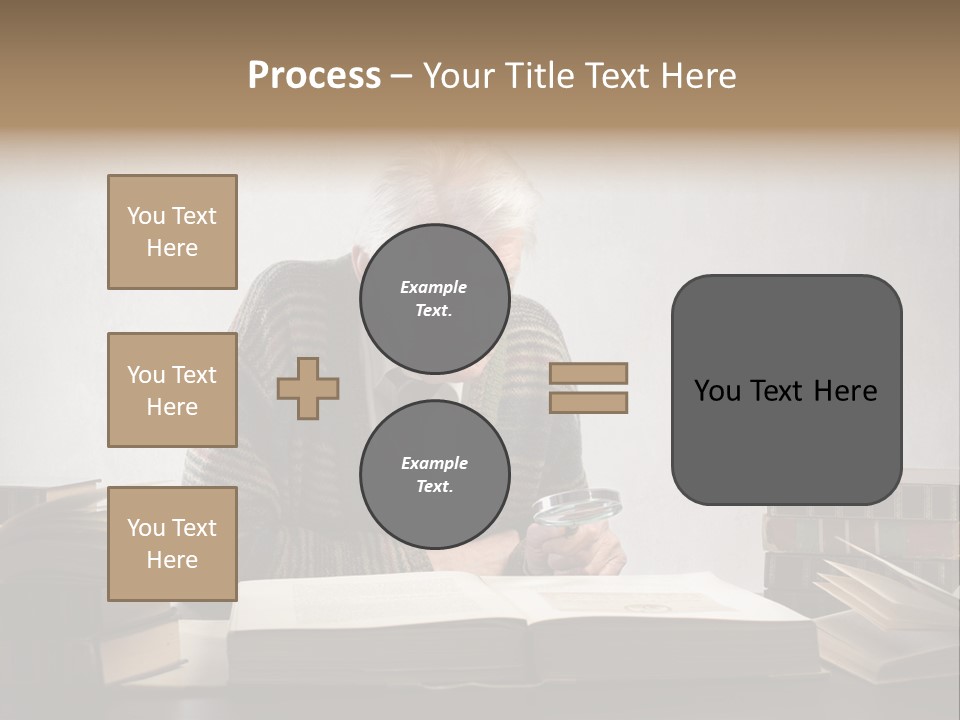 Read White Grandfather PowerPoint Template