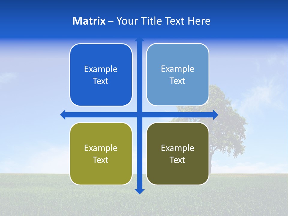 Horizon White Season PowerPoint Template