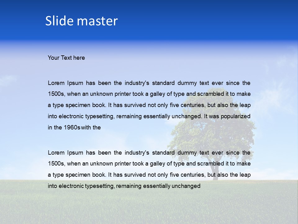 Horizon White Season PowerPoint Template