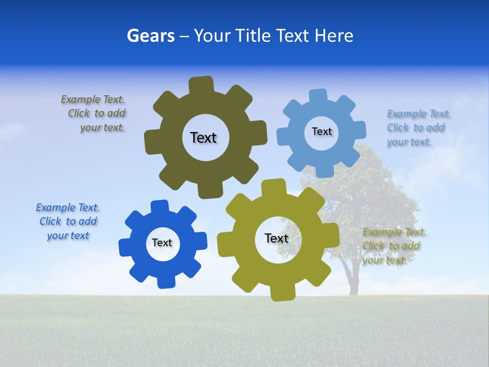 Horizon White Season PowerPoint Template