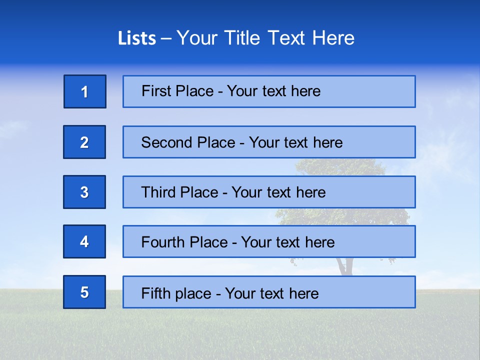 Horizon White Season PowerPoint Template