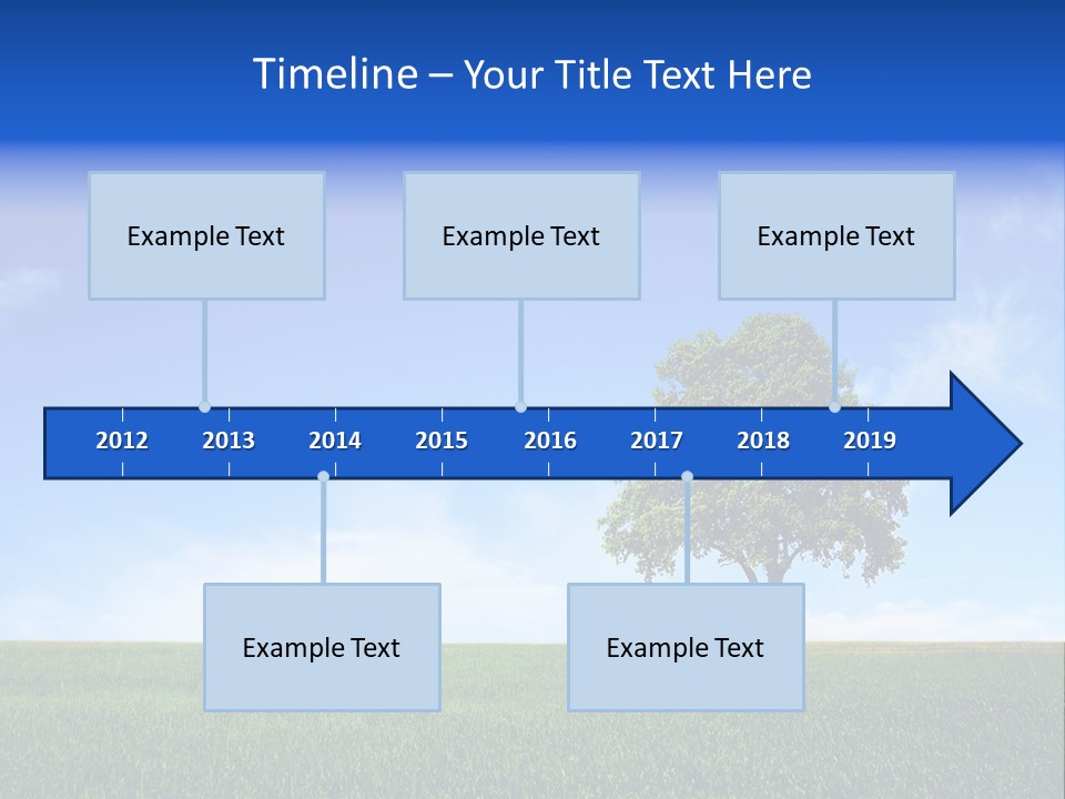 Horizon White Season PowerPoint Template
