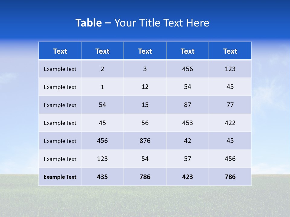 Horizon White Season PowerPoint Template