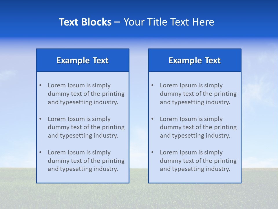 Horizon White Season PowerPoint Template