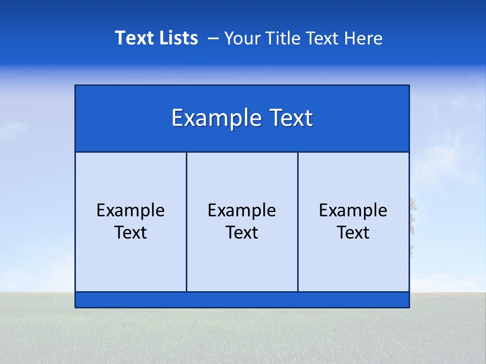Horizon White Season PowerPoint Template
