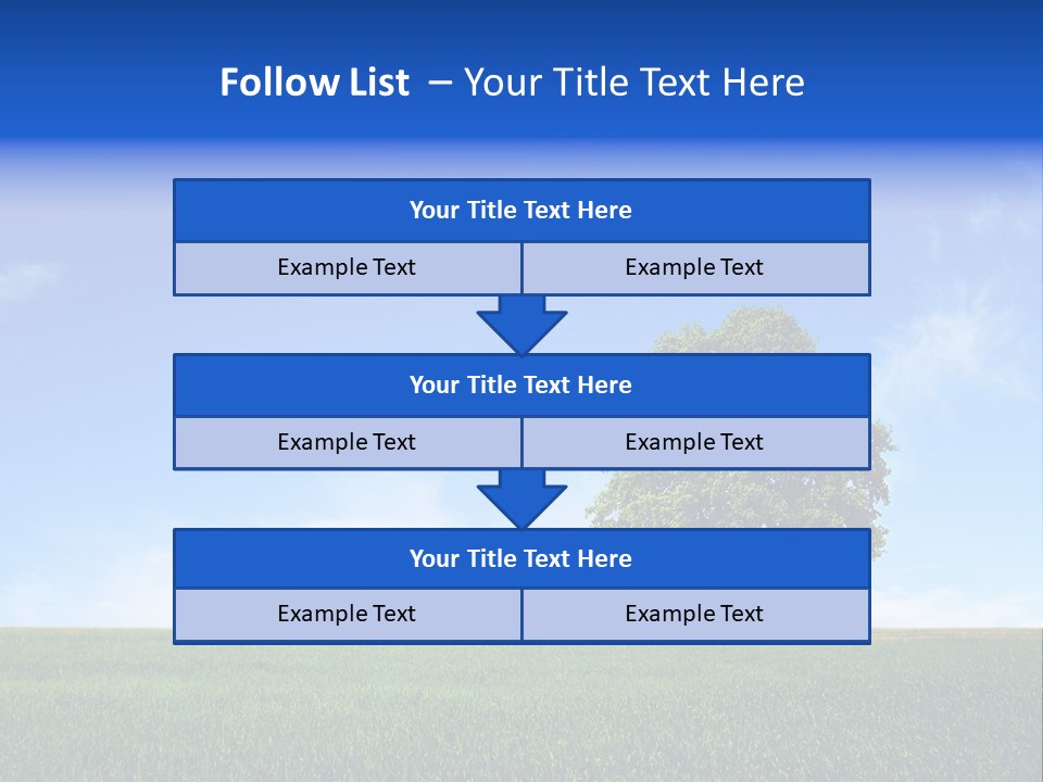 Horizon White Season PowerPoint Template