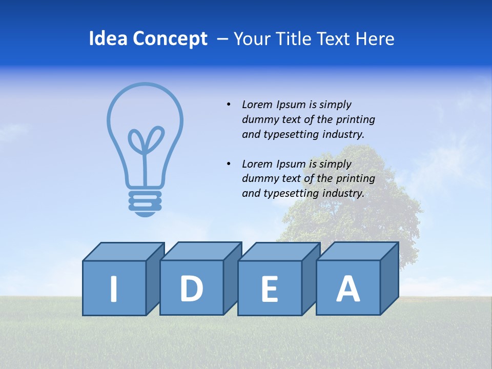 Horizon White Season PowerPoint Template