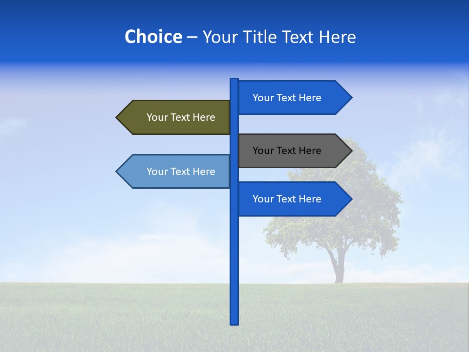 Horizon White Season PowerPoint Template
