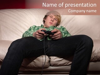 Facial Lazy Hobby PowerPoint Template