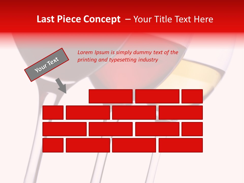 Yellow Glassware Wine PowerPoint Template