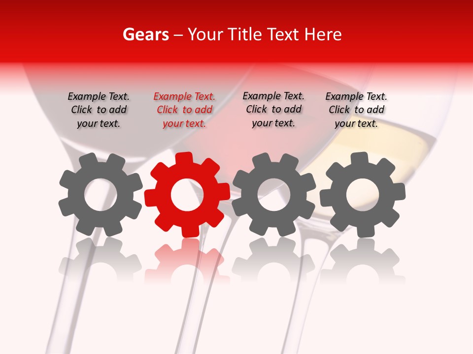 Yellow Glassware Wine PowerPoint Template