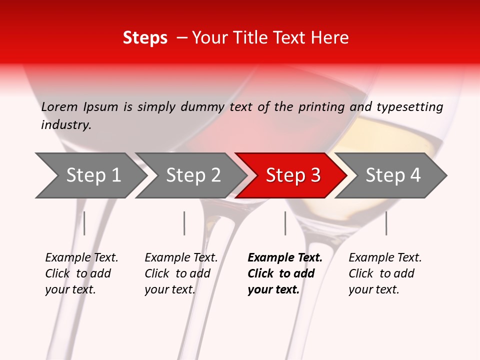 Yellow Glassware Wine PowerPoint Template