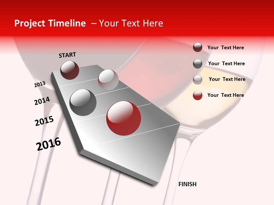 Yellow Glassware Wine PowerPoint Template