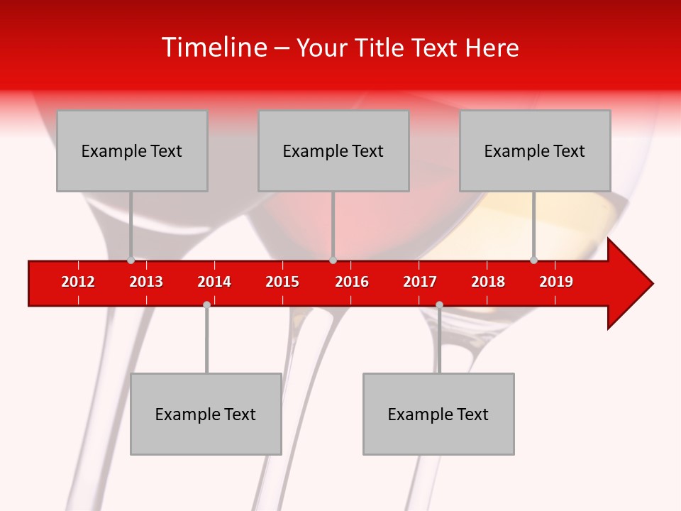 Yellow Glassware Wine PowerPoint Template