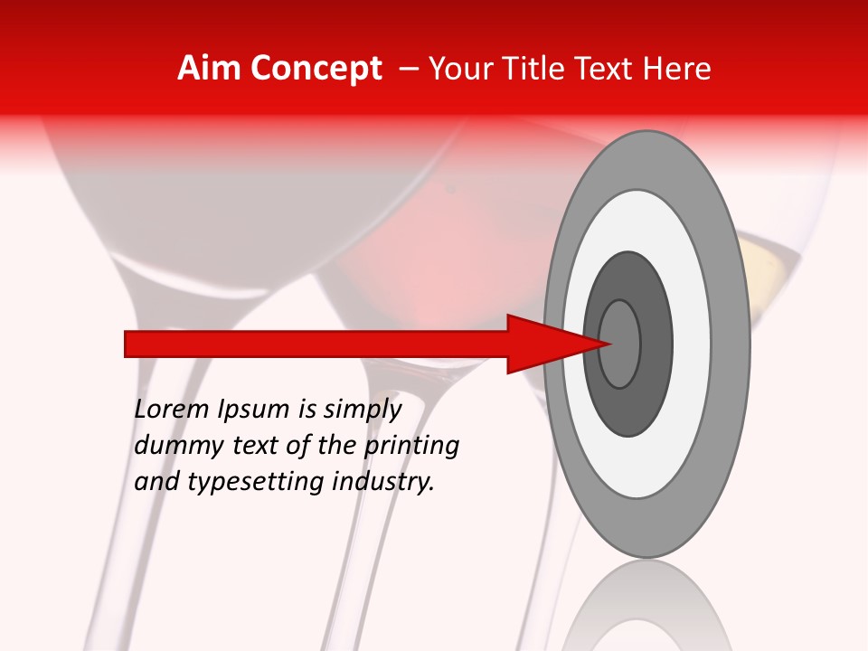 Yellow Glassware Wine PowerPoint Template