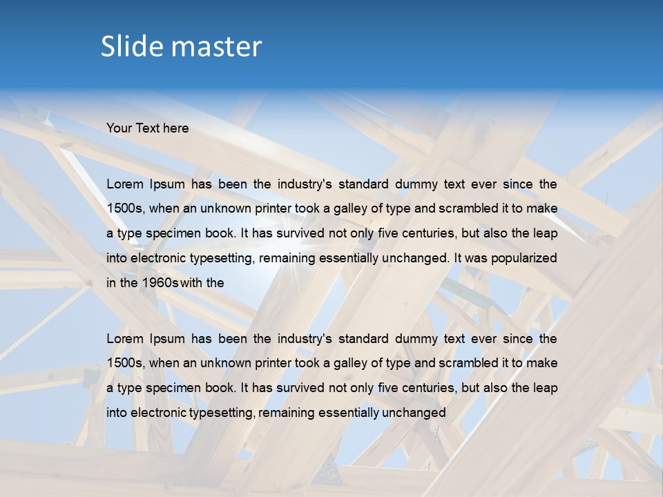 Realty Renovation Roofing PowerPoint Template