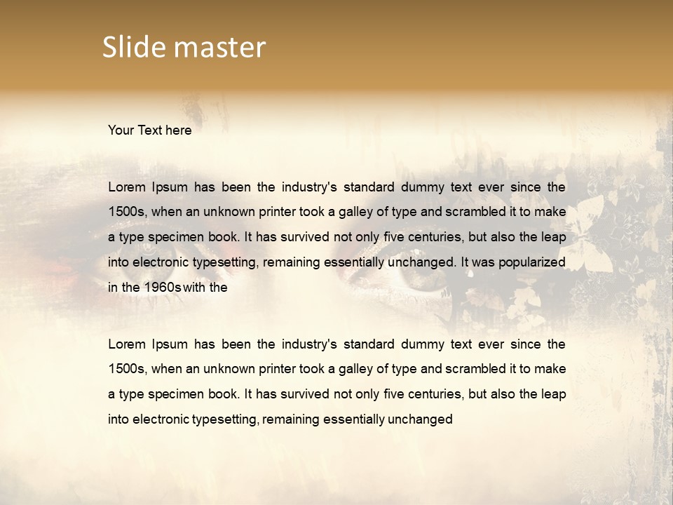 Art Retro Grunge PowerPoint Template