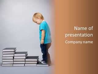 Male Profile Tower PowerPoint Template