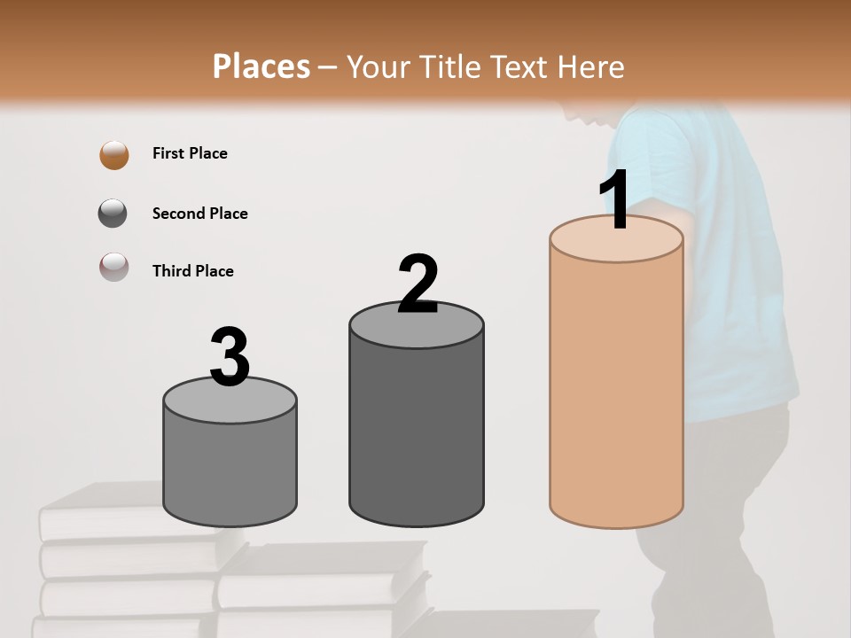 Male Profile Tower PowerPoint Template