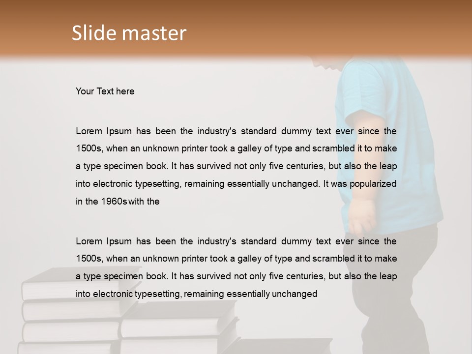Male Profile Tower PowerPoint Template