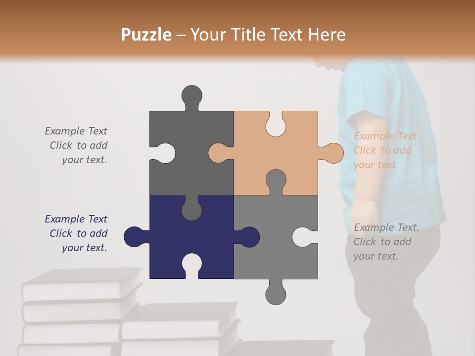 Male Profile Tower PowerPoint Template