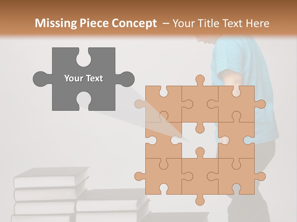 Male Profile Tower PowerPoint Template