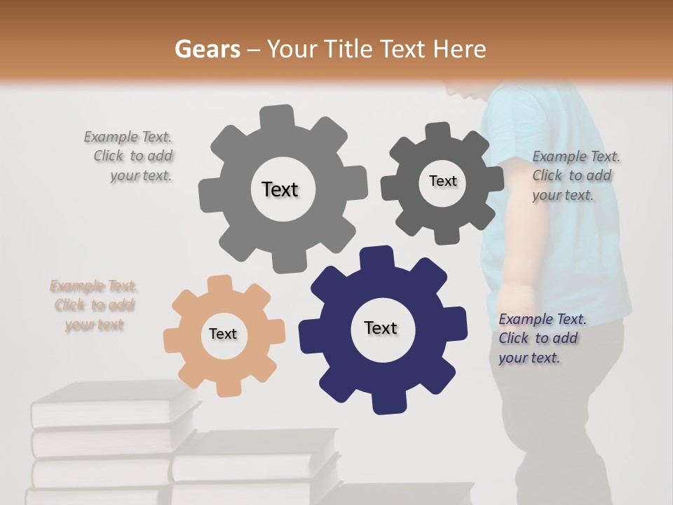 Male Profile Tower PowerPoint Template