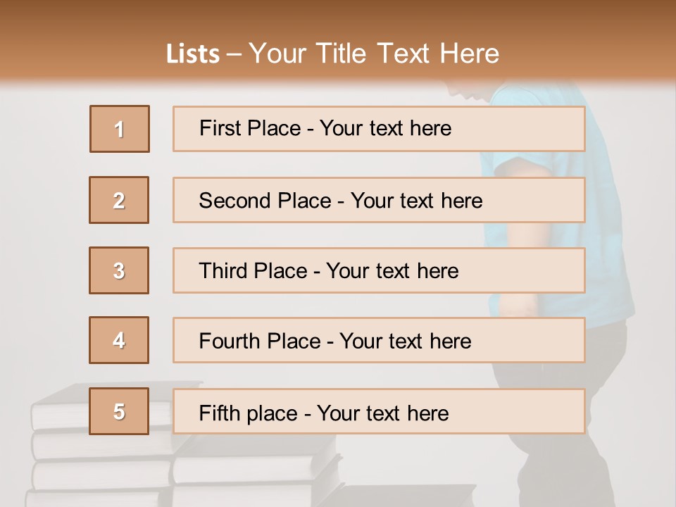 Male Profile Tower PowerPoint Template