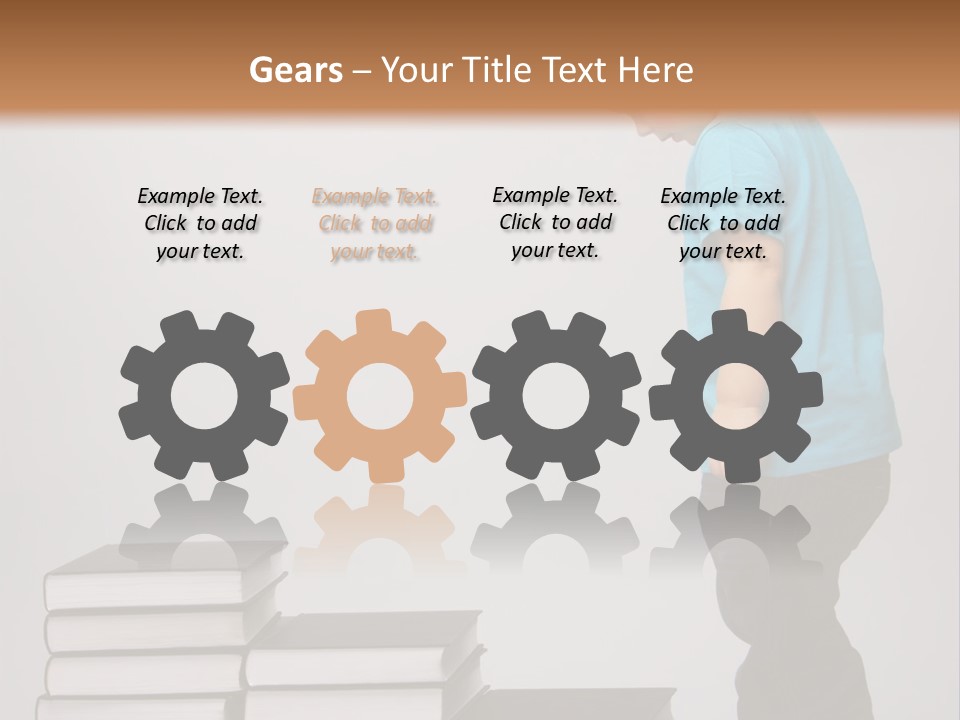 Male Profile Tower PowerPoint Template