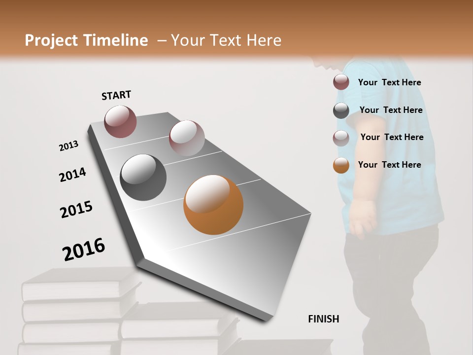 Male Profile Tower PowerPoint Template