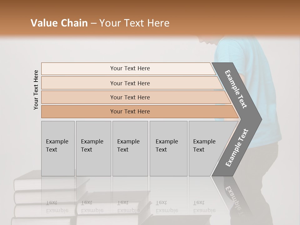 Male Profile Tower PowerPoint Template