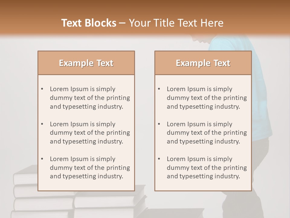 Male Profile Tower PowerPoint Template