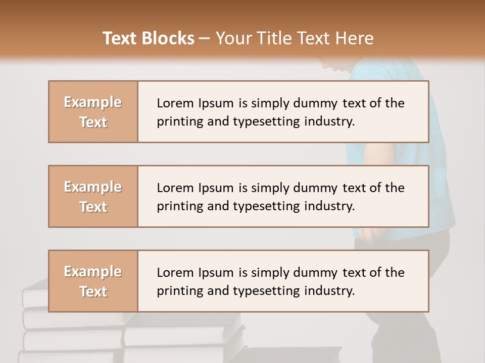 Male Profile Tower PowerPoint Template