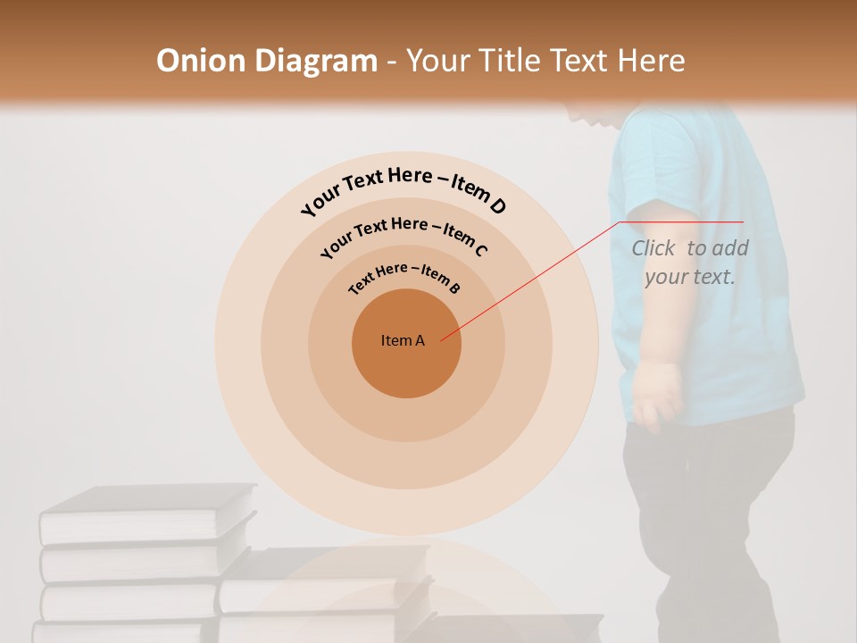 Male Profile Tower PowerPoint Template