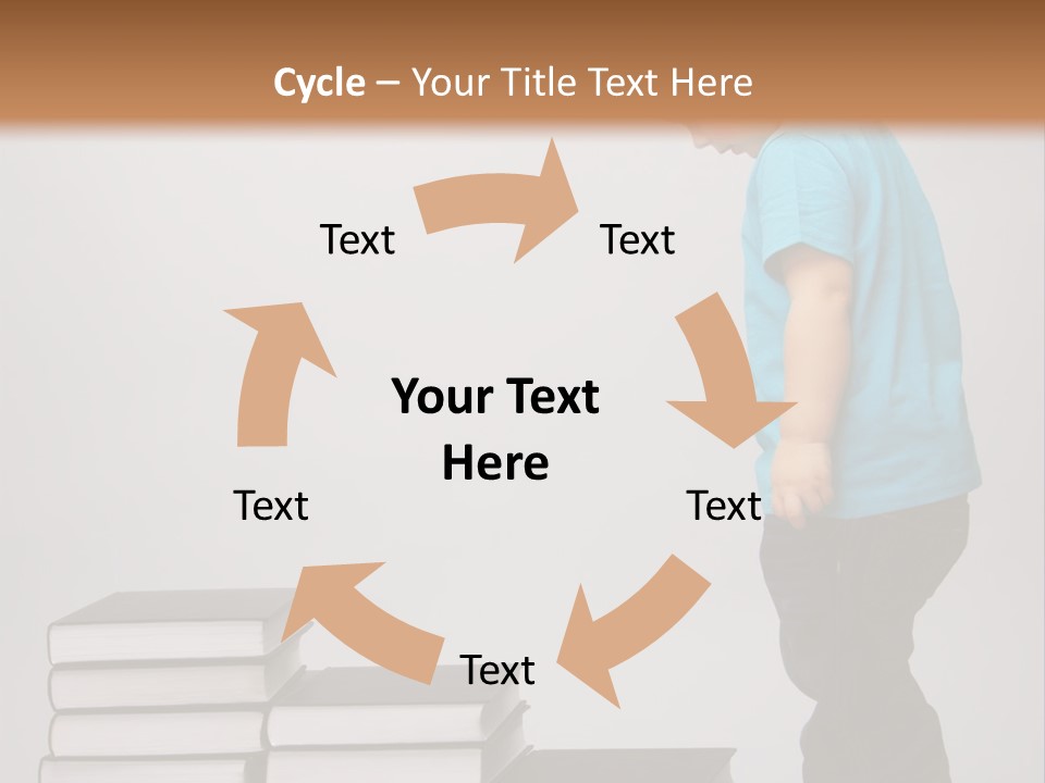 Male Profile Tower PowerPoint Template