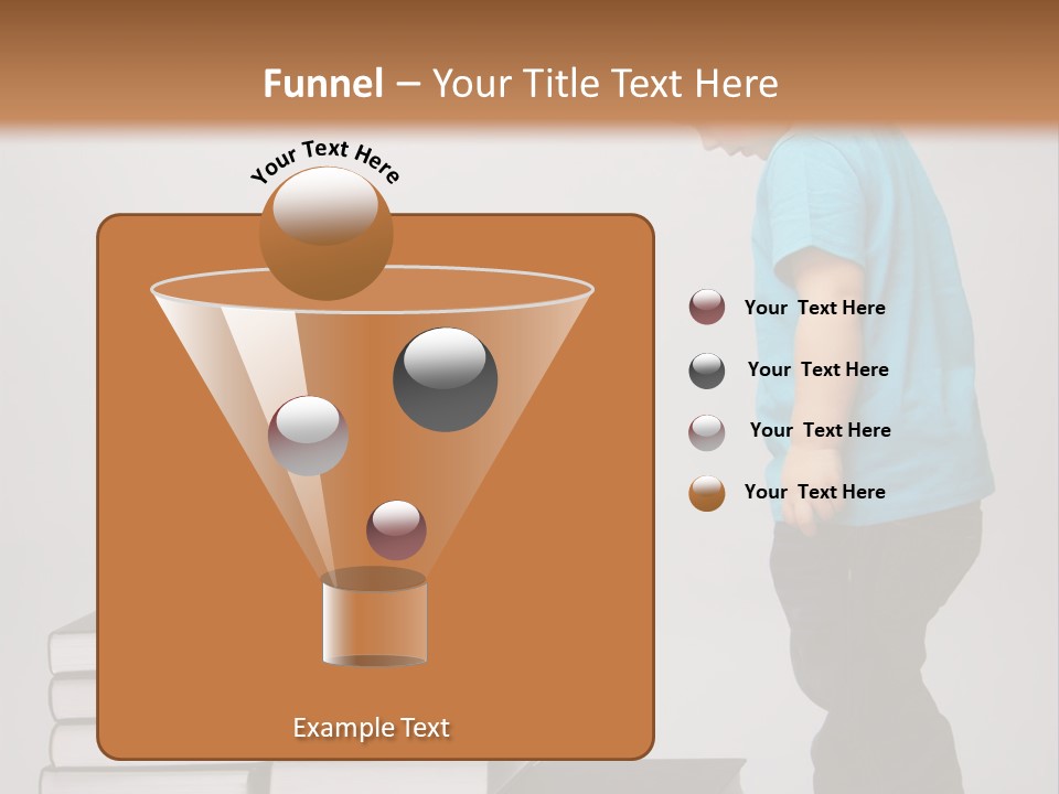 Male Profile Tower PowerPoint Template