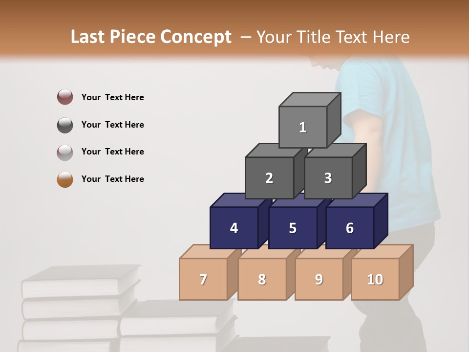 Male Profile Tower PowerPoint Template