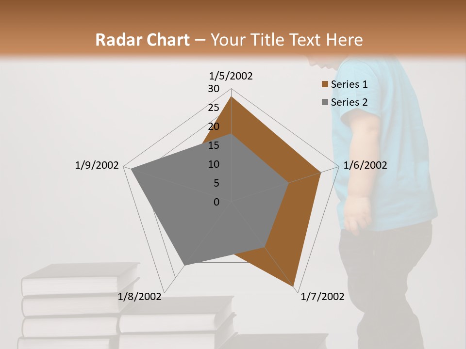 Male Profile Tower PowerPoint Template