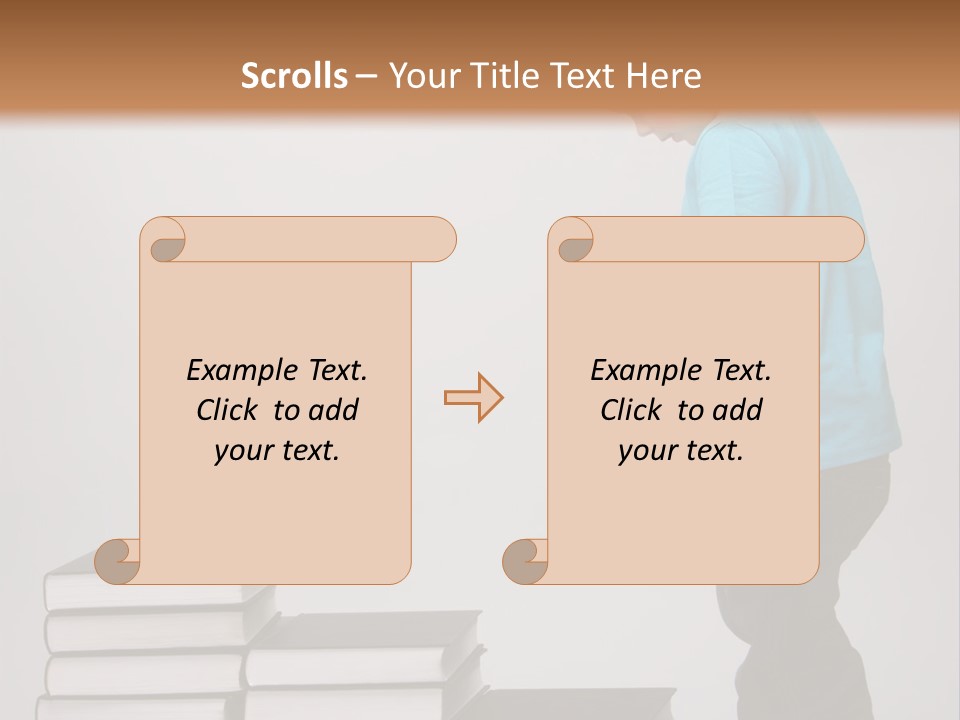 Male Profile Tower PowerPoint Template