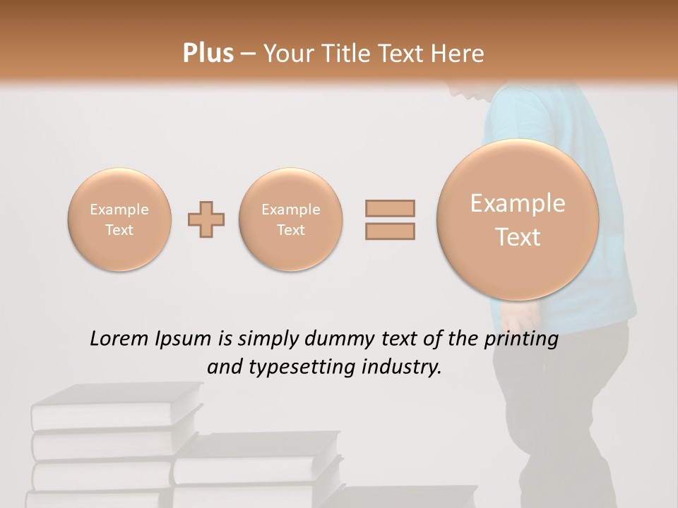 Male Profile Tower PowerPoint Template