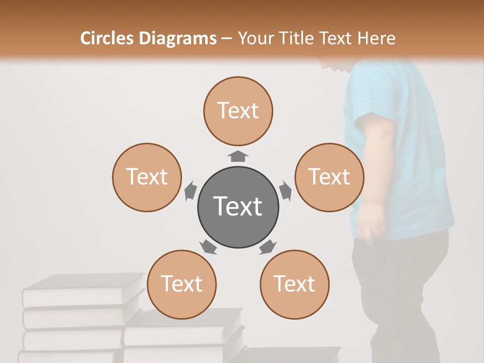 Male Profile Tower PowerPoint Template