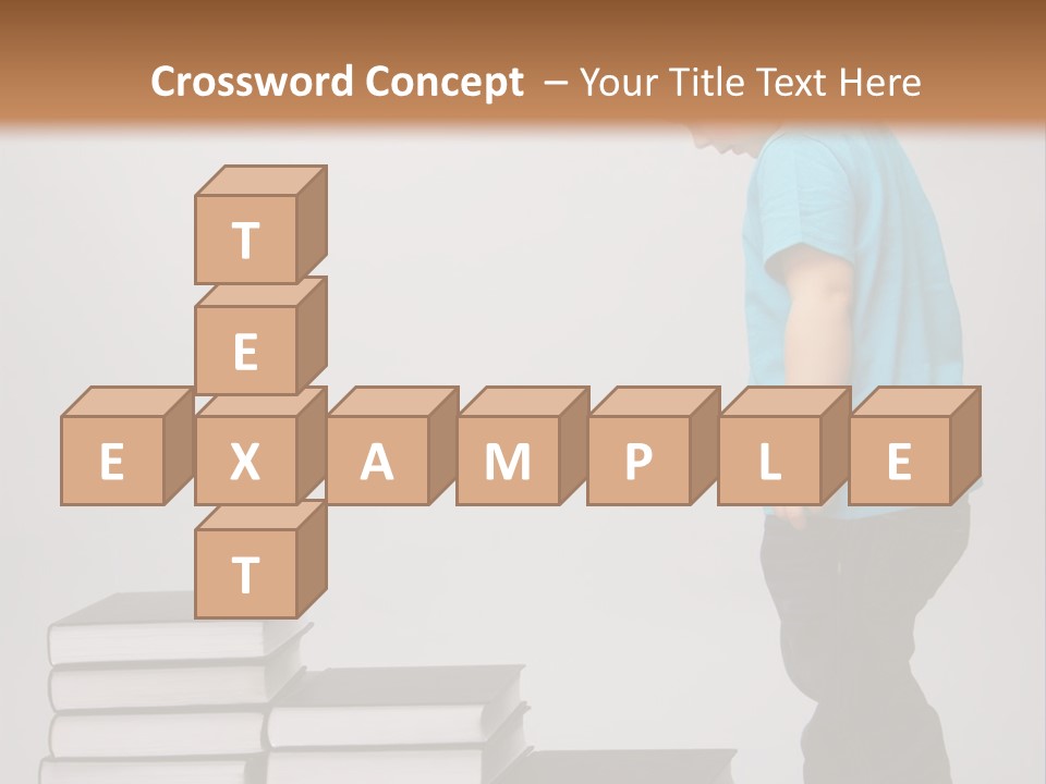 Male Profile Tower PowerPoint Template