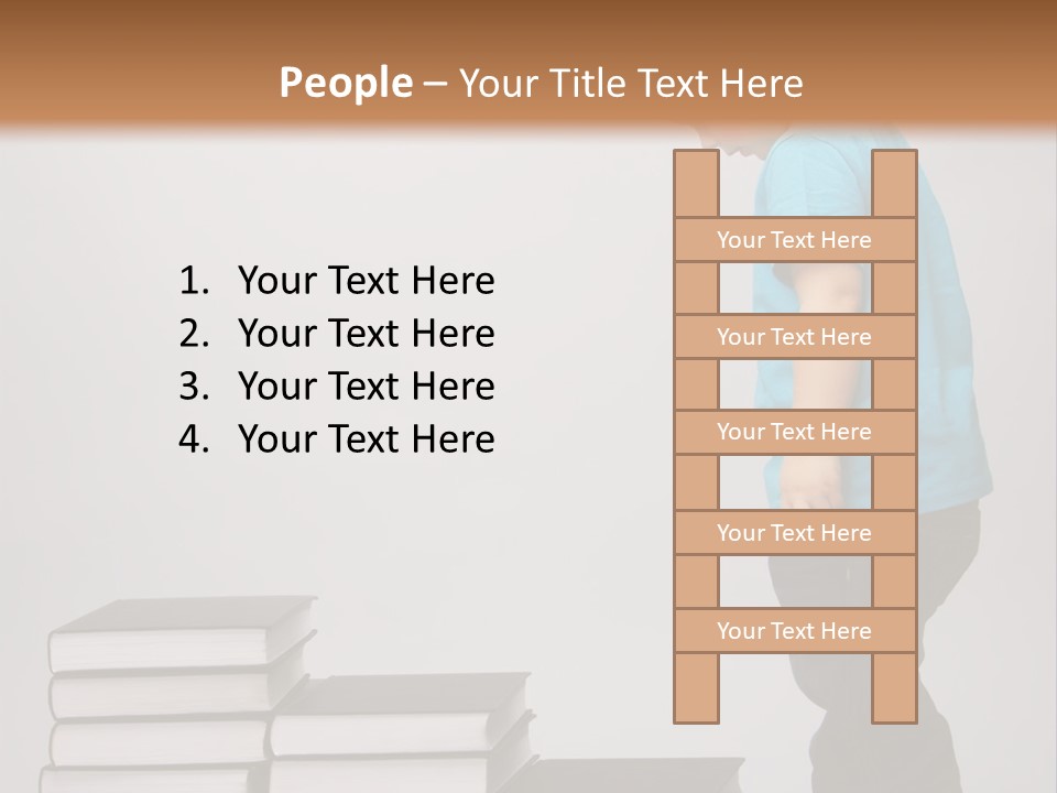 Male Profile Tower PowerPoint Template