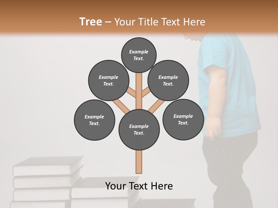 Male Profile Tower PowerPoint Template