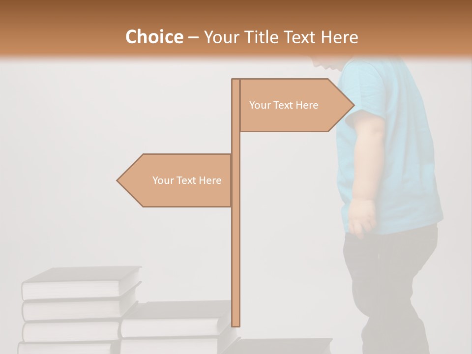 Male Profile Tower PowerPoint Template