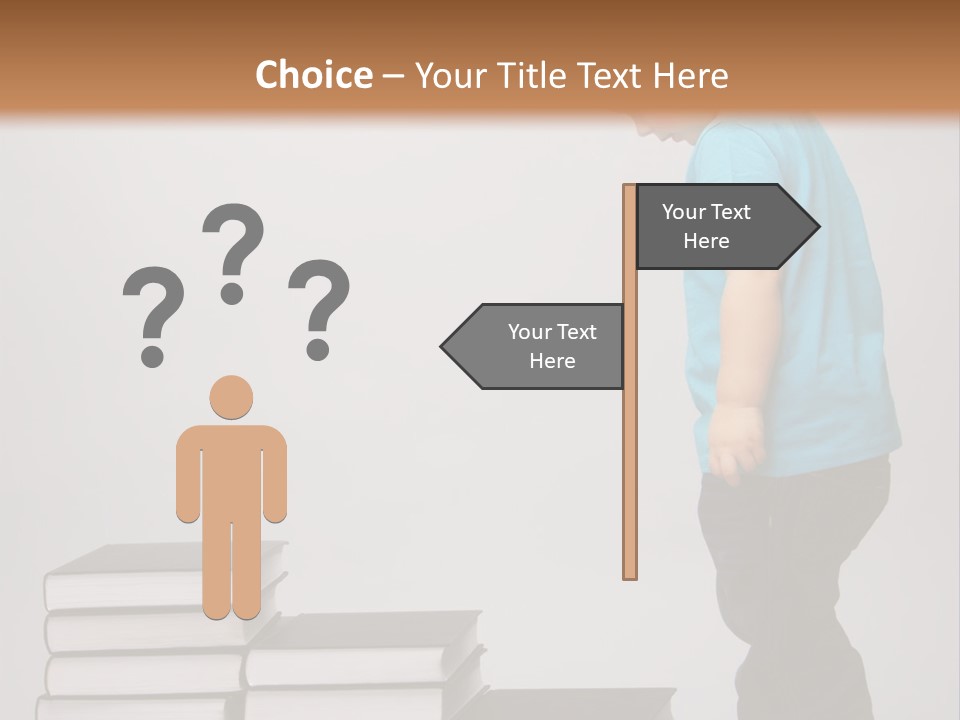 Male Profile Tower PowerPoint Template