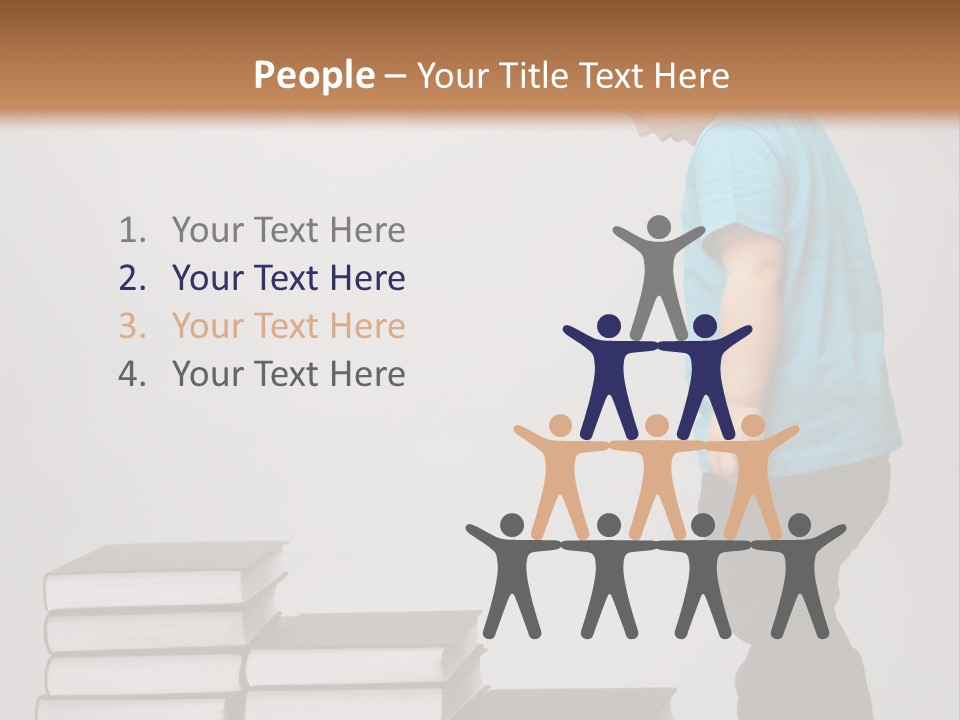 Male Profile Tower PowerPoint Template