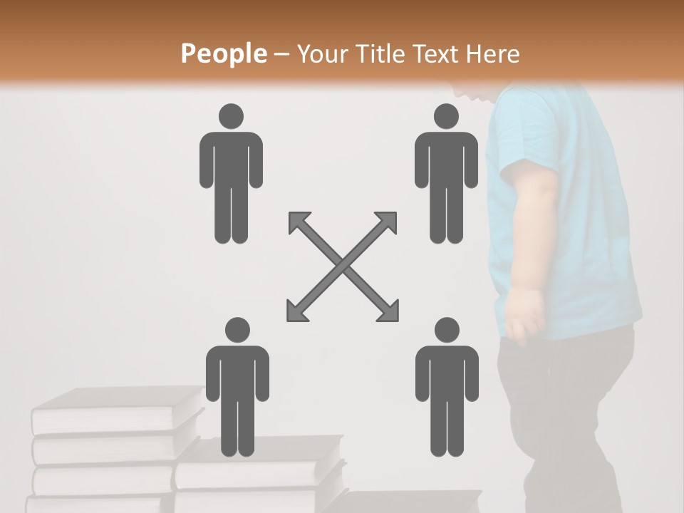 Male Profile Tower PowerPoint Template